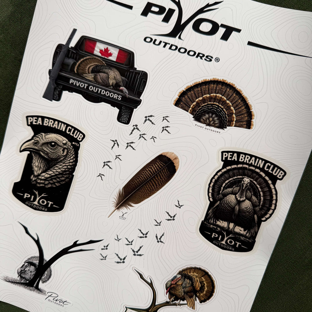 Pivot Turkey Sticker Sheet