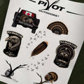 Pivot Turkey Sticker Sheet
